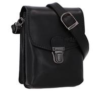 Gusti Sac Nelly Banane Pochette portée à la Ceinture Sacoche pour Festivals Sac à bandoulière Femme Homme Cuir Noir