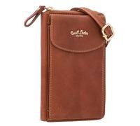 Gusti Sac Silvia à bandoulière en cuir Pochette pour téléphone portable Vintage Marron Cuir