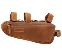 Gusti Sacoche pour Cadre de vélo en Cuir Marron - Maurice G. Sac à Outils Vintage avec Boucle dorée