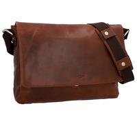 Gusti Sans Theodore chrome Porte-documents Sac à bandoulière Sac universitaire de travail Sacoche d'enseignant Grande sacoche bureau pour ordinateur portable Vintage Marron Cuir