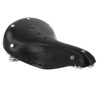 Gusti Selle en Cuir - Angelo D. Selle de vélo Vintage rétro avec Suspension Vélo de Ville Noir Cuir véritable