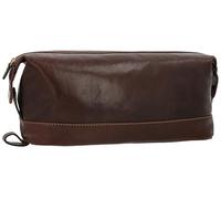 Gusti Trousse Anika de Toilette Grande Pochette en Cuir Marron Cuir