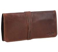 Gusti Trousse Cuir Casper Étui à stylos Pochette à Crayons Marron Cuir
