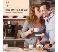 Gusto Classico Machine à expresso 1350 watt 20 bars de pression Réservoir d'eau : 1,5 litre