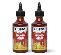 Gusto Foods Mango Sweet Chilli Sauce 720gm (Pack of 3)| Sweet and Sour Mango Sauce | Made with Fresh Alphanso Mangos & Sankeshwari & Kashmiri Chillies | Aam Chutney | Khatta Meetha Pickled Mango Sauce