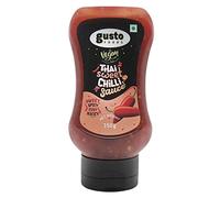 Gusto Foods Thai Sweet Chilli Sauce 350g | Original Thai-Style Sweet & Mildly Spicy Sauce | Ready-to-Cook Chilli Garlic Dip & Marinade | Pack of 1