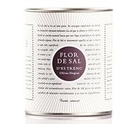 Gusto Mundial Flor de Sal d'Es Trenc Sel de Negras Olivas 150 g | Sel de mer naturel non traité de Mallorque | Avec calamata olive grecque