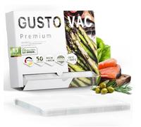 GustoVac - 50 Sacs Sous Vide Alimentaire Gaufrés fabriqués en Europe 30x40cm - Sans BPA - Sac Sous Vide Rouleau Sous Vide Alimentaire Texturés Film Sous Vide Alimentaire Sacs Sous Vide pour Machine