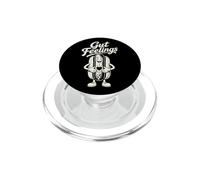 Gut Feelings Hot Dog Food Jeu de Mots Humour PopSockets PopGrip pour MagSafe