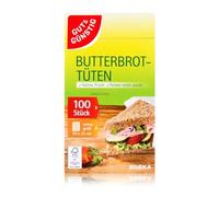 Gut & Günstig 100 sacs de petit-déjeuner de 19 cm x 22 cm