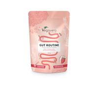 Gut Routine | Formule Tout en Un : 7g de Fibres, Probiotiques, L-Glutamine | Digestion & Microbiote Intestinal | Vegan & Sans Gluten | Goût Fraise | Vegavero®