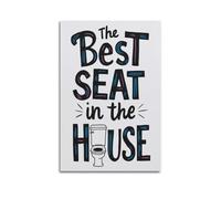 GUTAITER Impression sur toile « The Best Seat In The House » - Style rétro - Esthétique - Impression sur toile pour salle de classe - 20 x 30 cm - Sans cadre