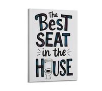 GUTAITER Impression sur toile « The Best Seat In The House » - Style rétro - Pour salle de classe - 30 x 45 cm - Style rétro