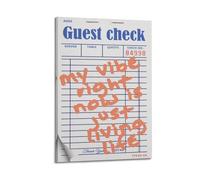 GUTAITER My Vibe Right Now Is Just Living Life Poster rétro esthétique sur toile pour salle de classe, 30 x 45 cm, style 1