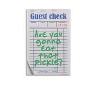 GUTAITER Posters sur toile « Are You Gonna Eat That Pickle » - Impression sur toile pour salle de classe - 30 x 45 cm - Sans cadre - Style 2