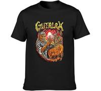 Gutalax Hard Rock Metal Men's T-Shirt Tee Black Manches Courtes(Small)