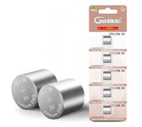 GutAlkaLi Lot de 5 piles bouton au lithium CR1/3N 3 V CR 1/3N