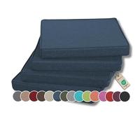 Gutekissen Coussin de Chaise Coussin d'assise pour chaises/bancs pour la Maison et Le Jardin Coussin de Jardin Coussin d'assise Plusieurs Couleurs FK5 (60x60, Bleu foncé, 4)