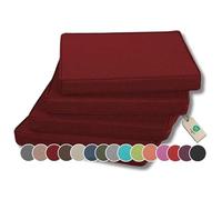 Gutekissen Coussin de Chaise Coussin d'assise pour chaises/bancs pour la Maison et Le Jardin Coussin de Jardin Coussin d'assise Plusieurs Couleurs FK5 (50x50, Rouge Bordeaux, 4)