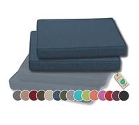 Gutekissen Coussin de Chaise Coussin d'assise pour chaises/bancs pour la Maison et Le Jardin Coussin de Jardin Coussin d'assise Plusieurs Couleurs FK5 (50x50, Bleu foncé, 2)