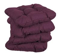 gutekissen Coussin de Chaise matelassé Garniture pour chaises/bancs pour la Maison et Le Jardin Coussin de Jardin Coussin d'assise Plusieurs Couleurs PI1 (60x60, Violet, 4)