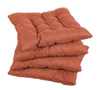gutekissen Coussin de Chaise piqué carré Garniture pour chaises/bancs pour la Maison et Le Jardin Coussin d'assise Coussin d'assise de Jardin Nombreuses Couleurs (40x40, Orange, 2)