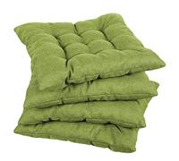 gutekissen Coussin de Chaise piqué carré Garniture pour chaises/bancs pour la Maison et Le Jardin Coussin d'assise Coussin d'assise de Jardin Nombreuses Couleurs (40x40, Lime, 1)
