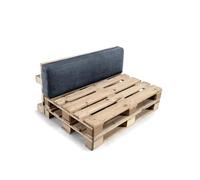 Gutekissen, Coussin de Palette, Coussin de canapé de Jardin, Coussin d'assise, Dossier, Beaucoup de Couleurs et de Tailles PFLA (Dossier 120x40, Bleu foncé)