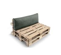Gutekissen, Coussin pour canapé de Jardin, Coussin d'assise, Coussin pour Le Dos, rempli d'un Insert en granulés de pulirethane PWL (Dossier 120x40, Vert)