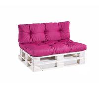 Gutekissen® Coussin pour Palette Extérieur - Confortable Coussin pour Canapé Jardin PPI - Différentes Tailles et Coloris (Coussin d'assise 120x60, gesteppt Pink)