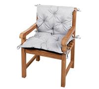 Gutekissen® Coussins de Banc, Coussins de Jardin, Coussins piqués, Coussins Doubles, Sièges, Coussins de Banc, Balançoire de Jardin, Meubles de Jardin Law (50cmx50cmx50cm, Platine)