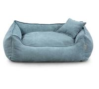 Gutekissen Lit pour chien Lucky - Coussin moelleux pour chiens de petite et grande taille - Lit lavable avec rembourrage en mousse de polyuréthane et housse amovible (bleu, XS - 55 x 40 cm)
