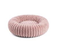 Gutekissen® Meallow Panier rond pour chien en forme de donut, en peluche douce, lavable à 30 °C, tailles S à XL, pour chiens de petite et grande taille, pêche, taille S, Ø 40 cm