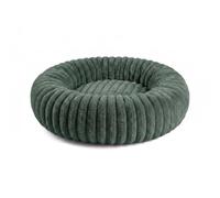 Gutekissen® Meallow Panier rond pour chien en forme de donut, en peluche douce, lavable à 30 °C, tailles S à XL, pour chiens de petite et grande taille, vert, XL Ø 110 cm