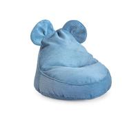 Gutekissen® Pouf pour Enfants « Sweet » avec Oreilles - Lincoln, Coussin Montessori pour Chambre d’Enfant (Bleu, 68/59/55 avec Oreilles)
