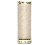 Gutermann 169 Bobine de fil à coudre Tout usage - 100 m - Couleur ivoire