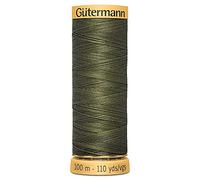 Gutermann 2T100C/424/Dk-Vert Sauge-fils à coudre de coton, 100 m