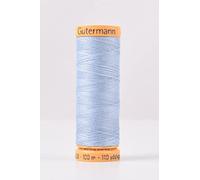 Gutermann 5726 Fil à coudre en coton naturel pour machine à coudre Bleu 100 m