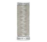 Gutermann 709700/1218 Fil à broder en rayonne 40 machine, beige (200 m)