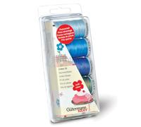 Gutermann 731480 Paquet de Fil Coton Bleu 38,5 x 0,5 x 5 cm