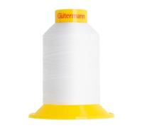 GUTERMANN A&E MARAFLEX Fil à coudre - Souple, lisse - Pour vêtements, chaussures et maroquinerie - 120/1500m - Blanc 800 - 8x8x9,5cm