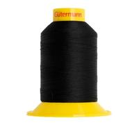 GUTERMANN A&E MARAFLEX Fil à coudre - Souple, lisse - Pour vêtements, chaussures et maroquinerie - 120/1500m - Noir 1274 - 8x8x9,5cm