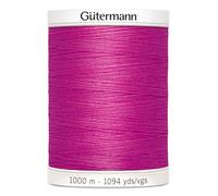 Gutermann Bobine de fil à coudre Couleur 733 Rose fuchsia 1000 m