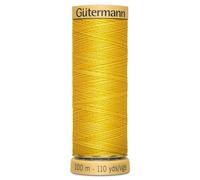 Gutermann coton naturel 100 M Patchwork pour Machine à coudre, fils à coudre-Jaune - 0588