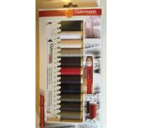 Gutermann Cousue Tout Fil 100M X 11 Kit Couture Boite Ensemble Base Couleurs +