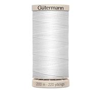 Gutermann fil à coudre à la main matelassé ciré - 5709 - Blanc 200 m par bobine + sans Minerva Crafts Craft Guide