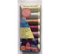 Gutermann fil à coudre Effet Métallique de 50 m - par lot de 7