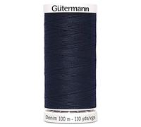 Gutermann Fil à coudre en denim Bleu marine Taille unique