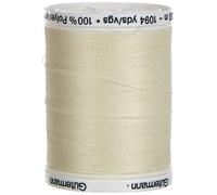 Gutermann Fil à Coudre en Polyester, 1000 m, Ivoire (0001), 5,5 x 4 x 4 cm