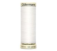 Gütermann Fil à coudre en polyester Blanc 100 m